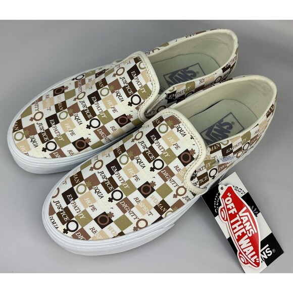 Vans Women Asher Divine Energy Natural/Multicolor Canvas Skate Shoes Size 8 NWT - Picture 4 of 11